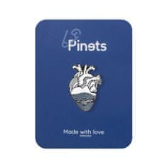 Pinets® Ozdobný špendlík srdce s velrybou