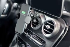 CellularLine univerzální držák do auta Hug Air s bezdrátovým nabíjením, 15W, černá
