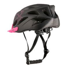 Nils Extreme cyklistická helma MTW291 černá/růžová S