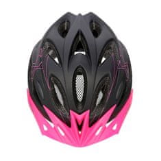 Nils Extreme cyklistická helma MTW291 černá/růžová L