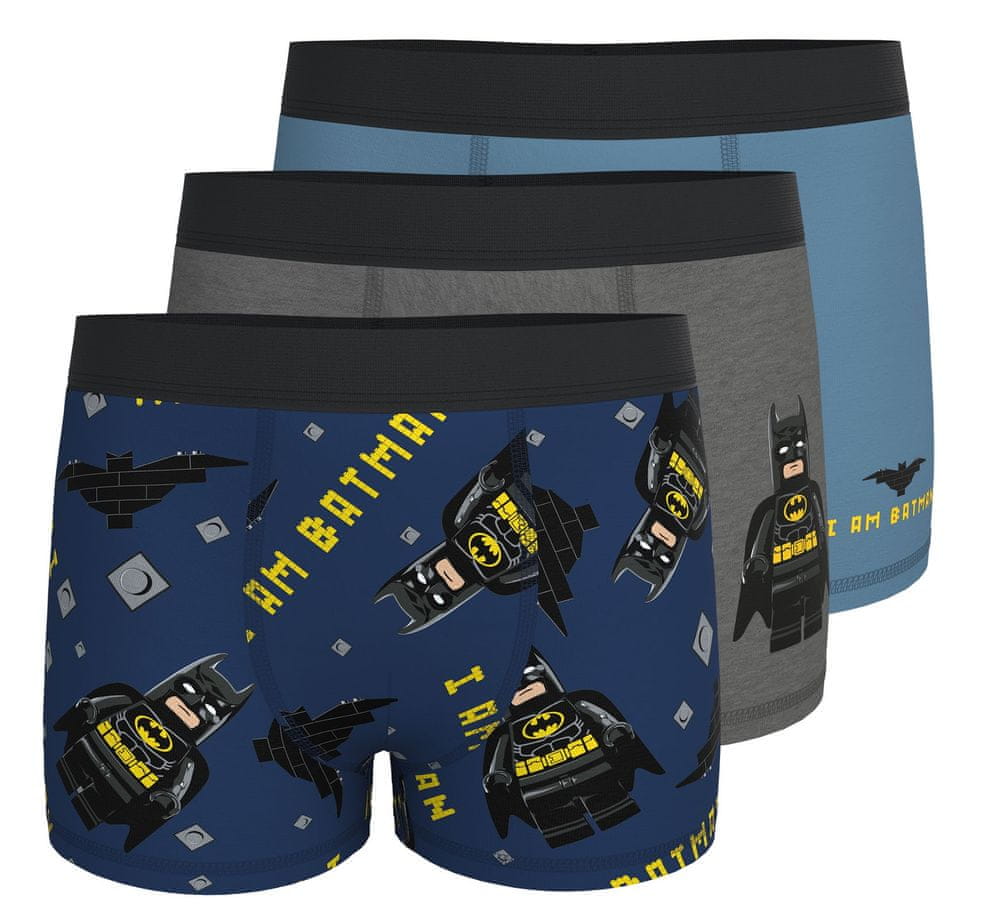 LEGO Wear chlapecký 3pack boxerek Batman LW-12010653 modrá 152