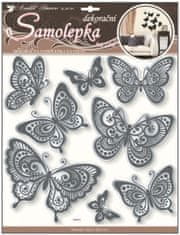Anděl Přerov Samolepky na zeď motýli se zrcadlovým efektem 30,5x30,5cm