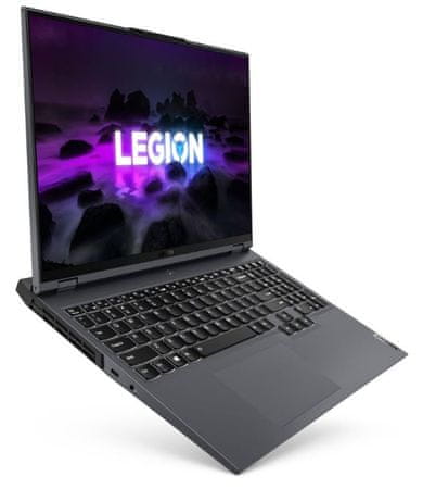 Herní notebook Lenovo Legion 5 Pro 16ACH6H AMD Ryzen 5 NVIDIA GeForce RTX 3060 6GB výkonný lehký přenosný Wi-Fi ax Bluetooth 5 HDMI 16 palců IPS WQXGA displej s velmi vysokým rozlišením excelentní zvuk Nahimic audio