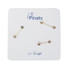 Pinets® Sada 3 kusů brož perla, dámská kabelka, číslo 5