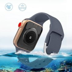 IZMAEL Silikonový řemínek APS na hodinky pro Apple Watch Ultra / 8/7/6/5/4/3/2 / SE (49/45/44 / 42 mm) - Tmavo Modrá KP25124