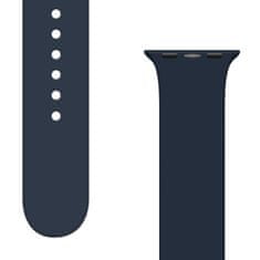 IZMAEL Silikonový řemínek APS na hodinky pro Apple Watch Ultra / 8/7/6/5/4/3/2 / SE (49/45/44 / 42 mm) - Tmavo Modrá KP25124