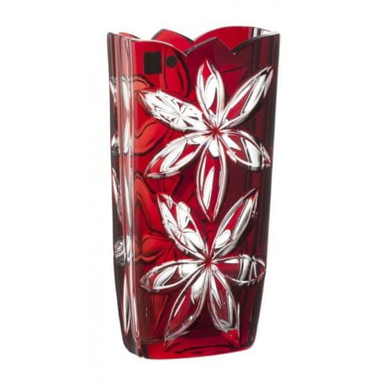 Caesar Crystal Váza Linda, barva rubín, výška 255 mm