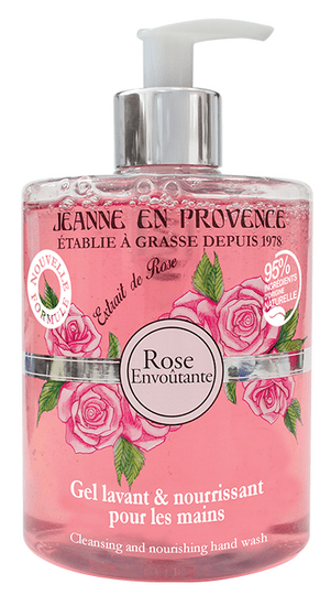 Jeanne En Provence Mycí gel na ruce 500 ml - Podmanivá růže