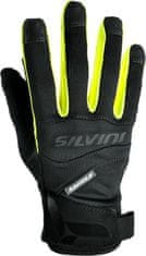 Silvini Zateplené pánské softshellové rukavice FUSARO, barva černá/fluo - velikost XXL