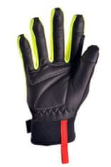 Silvini Zateplené pánské softshellové rukavice FUSARO, barva černá/fluo - velikost XXL