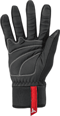 Silvini Zateplené pánské softshellové rukavice FUSARO, barva černá/červená - velikost L