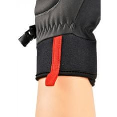 Silvini Zateplené pánské softshellové rukavice FUSARO, barva černá/červená - velikost L