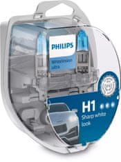 Philips Autožárovka H1 2258WVUSM, WhiteVision ultra, 2ks v balení