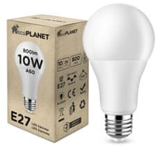 Berge LED žárovka - ecoPLANET - E27 - 10W - 800Lm - studená bílá