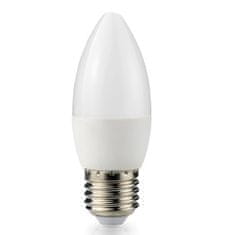 Berge LED žárovka - ecoPLANET - E27 - 10W - svíčka - 880Lm - studená bílá
