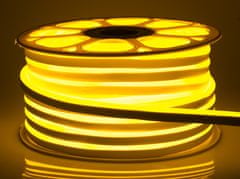 ECOLIGHT LED pásek NEON - 230V - 1m - 8W/m - IP68 - vodotěsný - žlutá