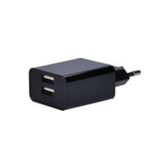 Solight  USB nabíjecí adaptér, 2x USB A 5V/3100mA, černý