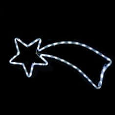 ACA Lightning  LED vánoční kometa do okna 8W/230V/IP20, studená bílá barva
