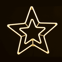 ACA Lightning  2x Neonová hvězda do okna 18W, teplá bílá barva, IP44