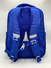 Klarion Praktická ergonomická modrá školní taška Kevin