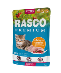 RASCO PREMIUM Kapsička Rasco Premium Cat Kitten Turkey in Gravy 85g