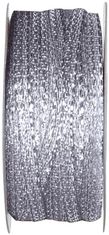 Paris Dekorace Stuha metalická stříbrná, 3 mm x 25 m