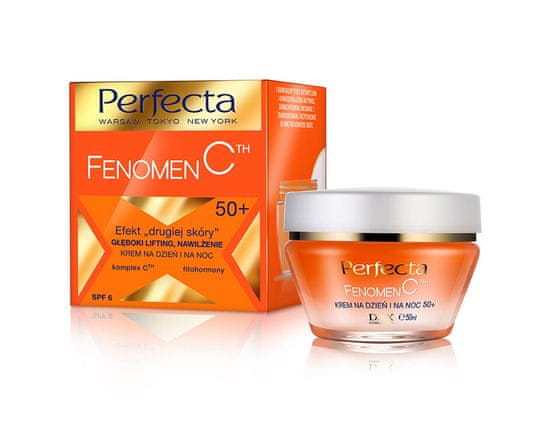 Perfecta Phenomenon C 50+ krém "Second Skin" Effect,Deep Lifting,Hydration Day & Night 50Ml