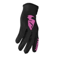 THOR rukavice SECTOR dámské černo-růžové XL