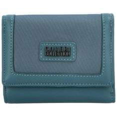 Coveri WORLD Menší dámská koženková peněženka Tadeo, zelenomodrá