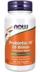 NOW Foods Probiotic-10, probiotika, 25 miliard CFU, 10 kmenů, 100 rostlinných kapslí