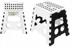 Ravi Skládací stolička 32 cm bílá/černá