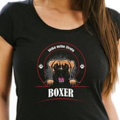 STRIKER Dámské tričko boxer Barva: Černá, Velikost: XL