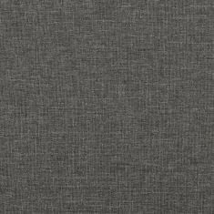 shumee Box spring postel tmavě šedá 90x200 cm textil