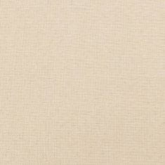 Greatstore Lavice krémová 100x30x30 cm textil