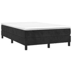 shumee Box spring postel s matrací černá 120 x 190 cm samet