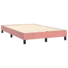 shumee Box spring postel růžová 120 x 200 cm samet