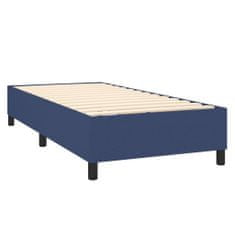 Petromila Box spring postel s matrací modrá 90x190 cm textil