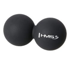 HMS dvojitý masážní míč BLC02 černý - Lacrosse Ball