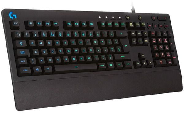 Herní klávesnice G213 Prodigy, herní, RGB LED, černá, CZ/SK na hry akční RPG game layout spínače USB ergonomický design