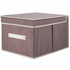 EDANTI Skládací úložná krabice Organizér Do Skříní Na Oblečení Doplňky Prádlo 30x40x25 cm - bordó