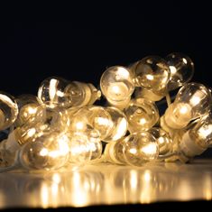 ProGarden Světelný řetěz LED PARTY LIGHT Zahradní Lampy Girlanda Osvětlení 12,5 Metru 20 žárovek