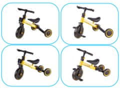 Aga Trike Fix Mini běžecká tříkolka 3v1 s pedály žlutá