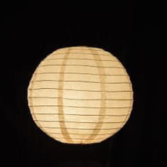 ProGarden Svítidlo solární závěsné LED Zahradní Lampion Solární Koule Visací 40 cm - Bílá