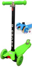 R-Sport Dětská tříkolová koloběžka H1 Zelená s LED kolečky