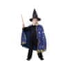 Karnevalový kostým plášť čarodějnický - modrý - dětský - Halloween
