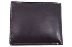 Cortina Pánská kožená peněženka z pravé kůže - tmavě hnědá