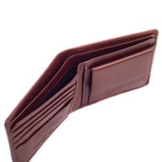 Segali Pánská peněženka kožená SEGALI 7479 hnědá