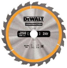 DeWalt Kotoučová pila na dřevo 250/30 mm, 24 zubů