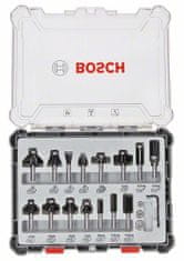 Bosch Sada nožů 15 ks. 8mm stopka