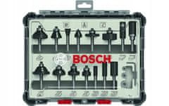 Bosch Sada nožů 15 ks. 8mm stopka
